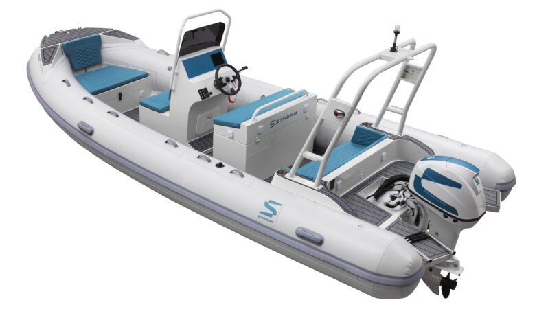 STREAM RIB 560 HAJÓ 30-50 LE ELEKTROMOS MOTORRAL full