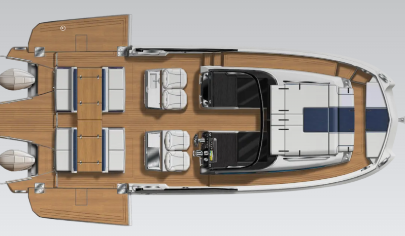 YOT 36 Luxus Katamarán – elektromos Power Catamaran – a Balatonon full