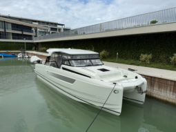 YOT 36 Luxus Katamarán – elektromos Power Catamaran – a Balatonon full